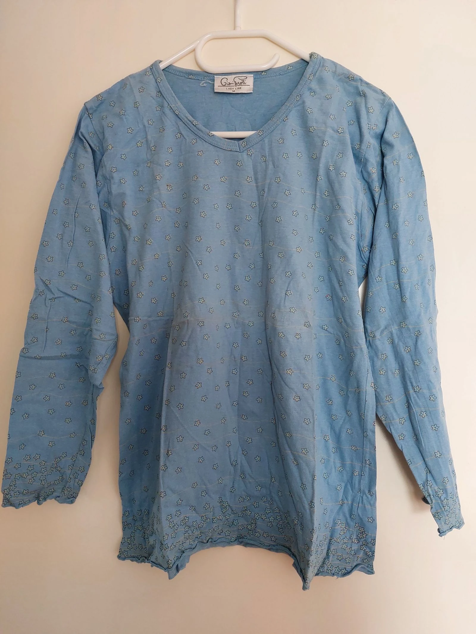 Blue shirt pyjama M